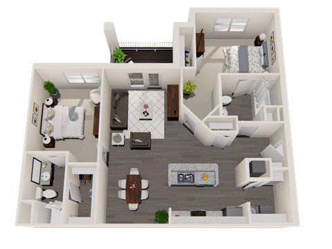 2 Bedroom 2 Bathroom